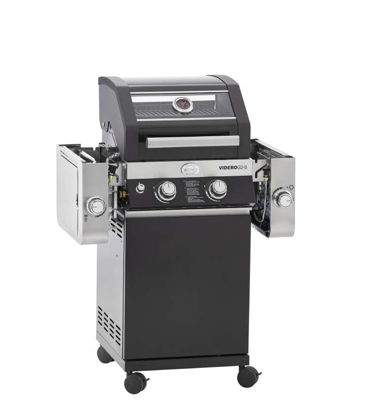 RÖSLE Gasgrill BBQ-Station „Videro G2-S Vario+“ inkl. Wetterschutzhaube und Grillplatte